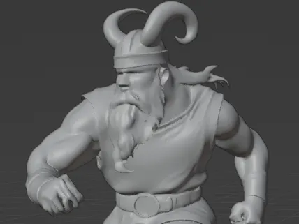 Viking human D&D miniature