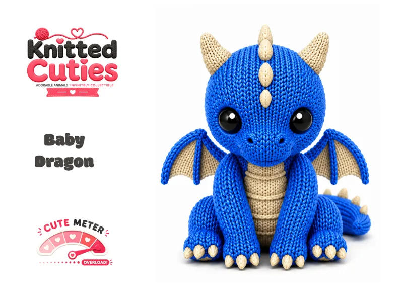 Knitted Cuties | Baby Dragon