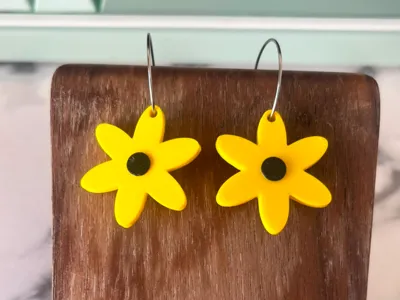 Flower earrings