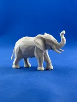 Éléphant low poly — photo 2