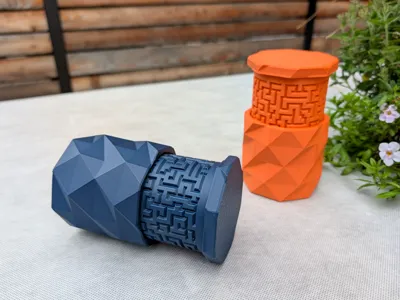 Maze Puzzle Box - Low Poly design