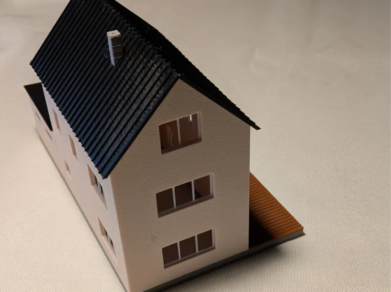 Haus mit Garage H0 1:87