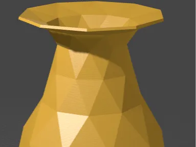 Yellow silk vase