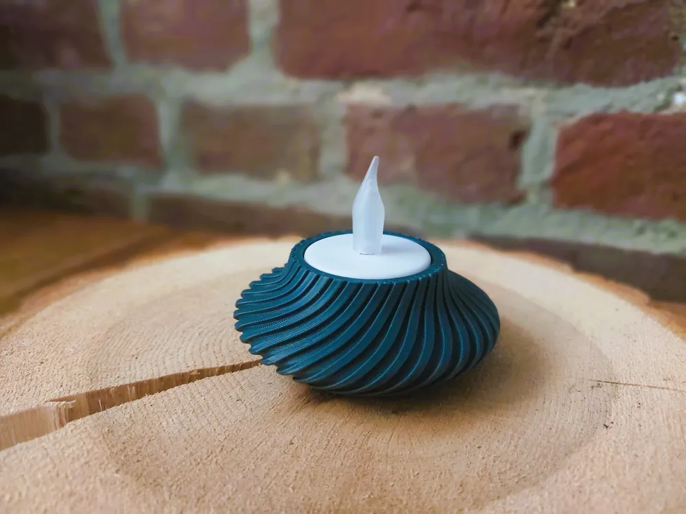 LED Tea Light Holder (5 styles) - Free 3D Print Model - MakerWorld