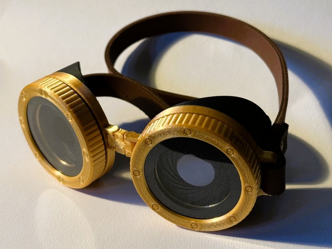 Steampunk Iris Goggles 3D model