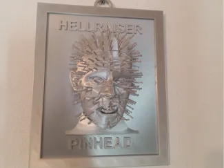 Pinhead Relief – Horror Fan Art Wall Frame