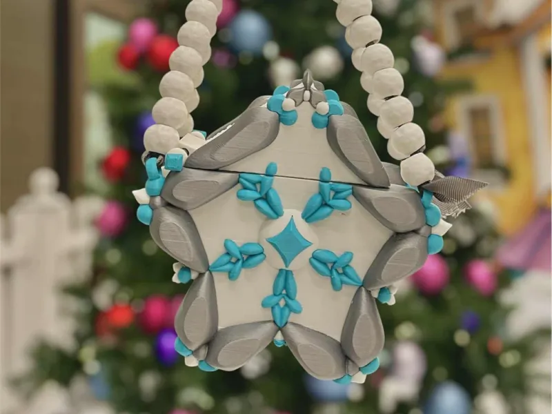 Snowflake Bag~ Fully Functional Xmas Purse