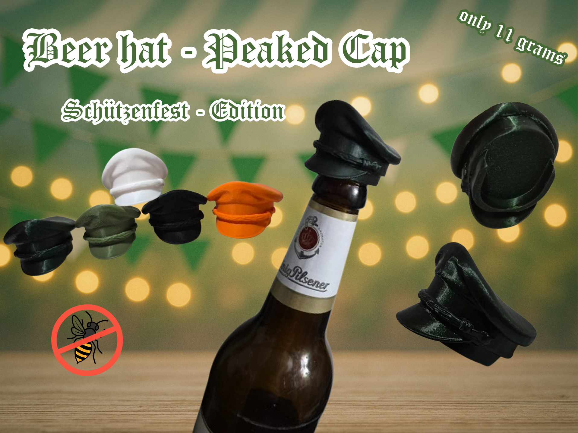 Schirmmütze - Bierflaschendeckel - beer bottle cap