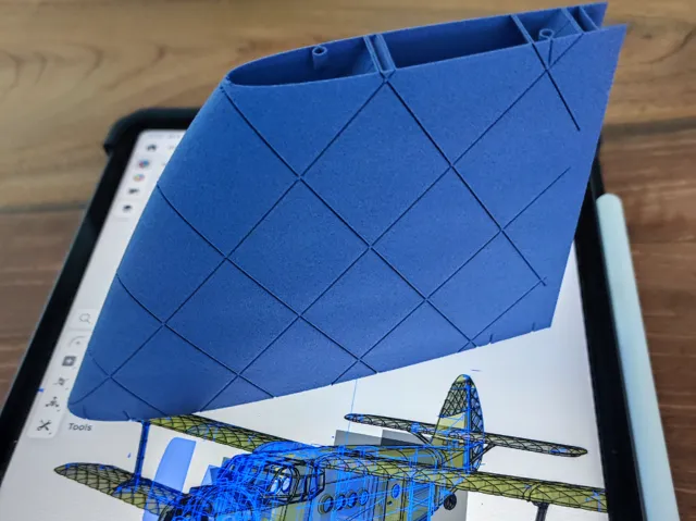 FIN1 test piece for my AN-2 RC airplane, LW-PLA