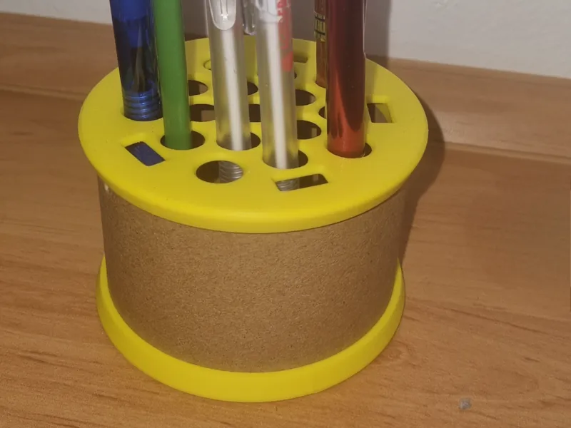 Pen or pencil holder.