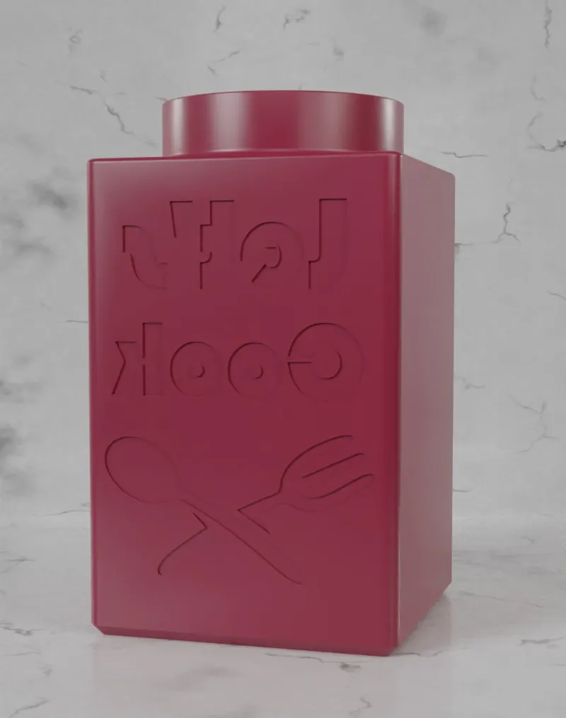 Let's Cook Utensil Holder