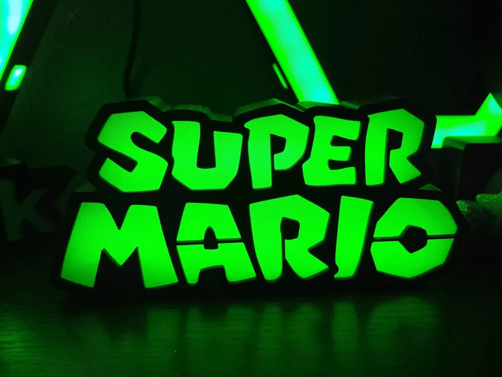 SUPER MARIO – RGB LED Lamp | Gaming Decoration - Free 3D Print Model ...