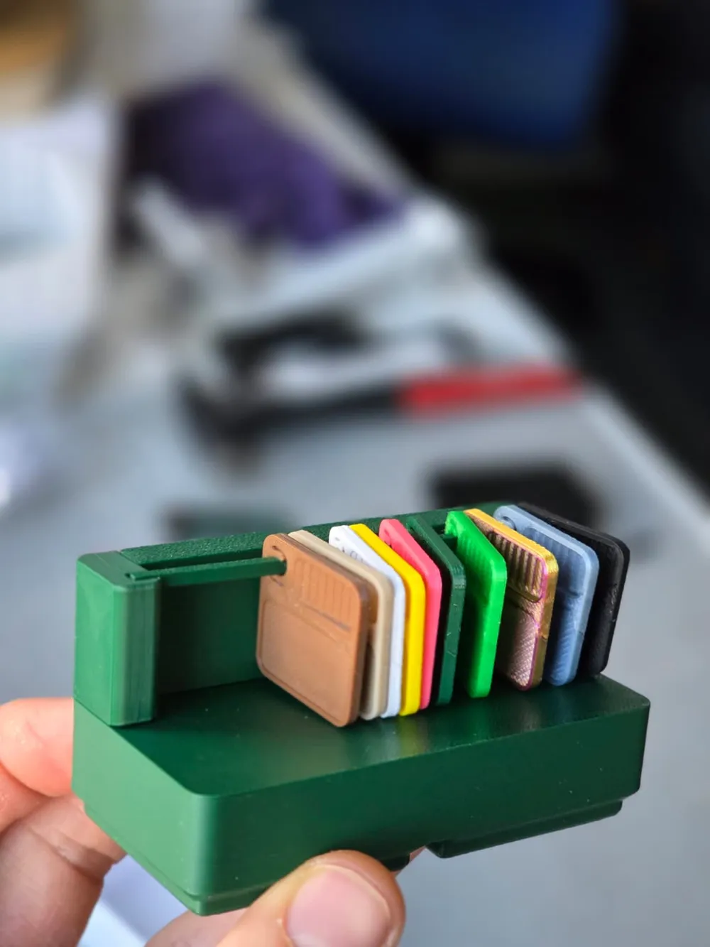 Filament swatches display Bambulab - Gridfinity - Free 3D Print Model ...