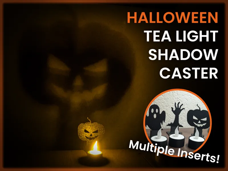 Halloween Tea Light Shadow Caster (Fast Print)