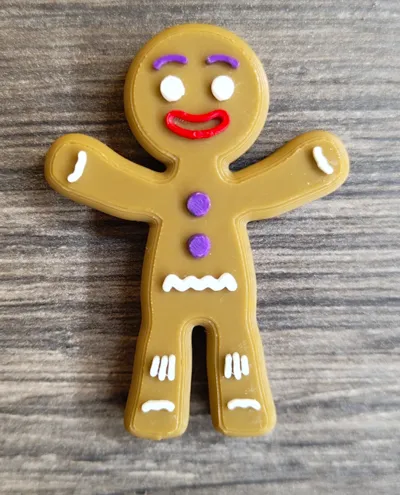 Gingerbread man magnet