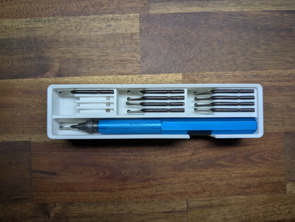 Gridfinity 4x1 Deburring Tool magnetic holder by Edivion MakerWorld ...