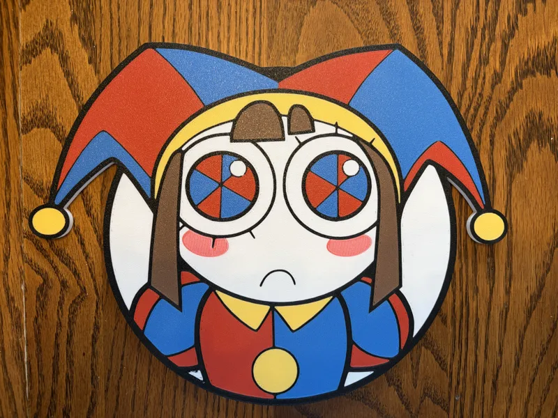 Pomni door sign from The Amazing Digital Circus