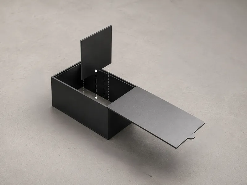 Kompakte Schiebebox