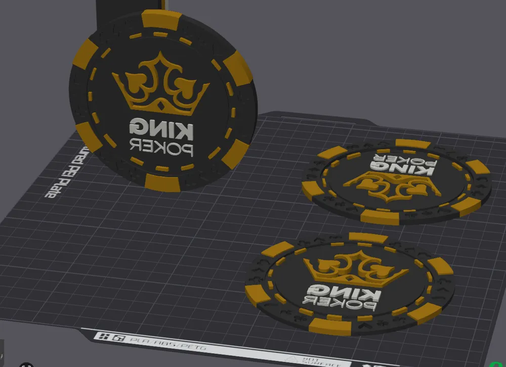 King Poker coin - Free 3D Print Model - MakerWorld