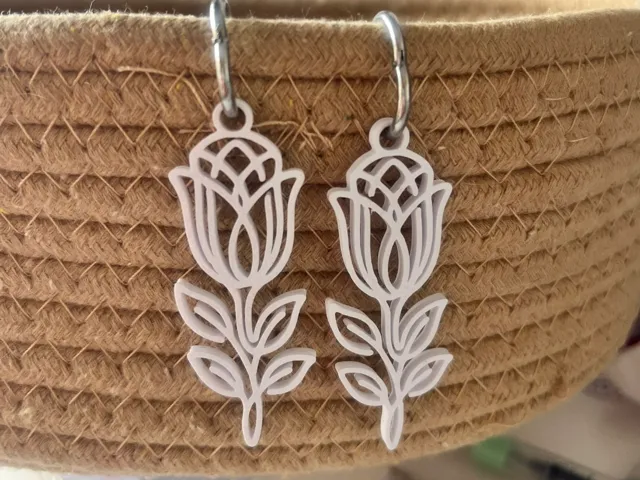 Pendientes flores