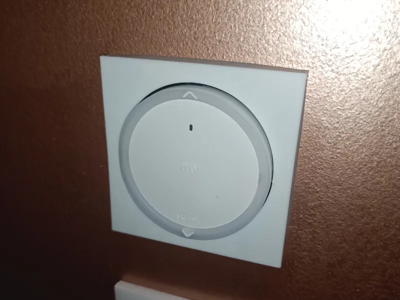 Switch cover plate Somfy Amy io