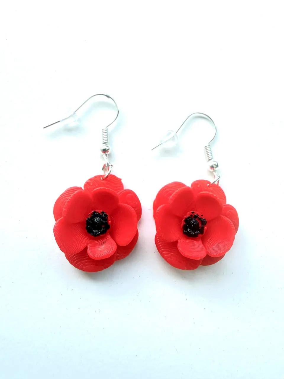 Pendientes amapola view 2