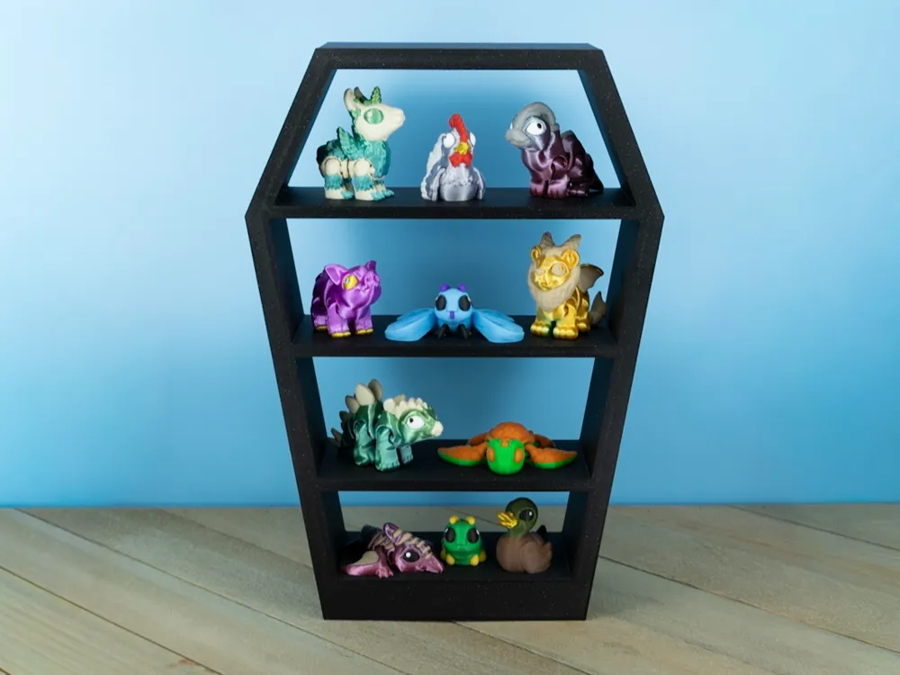 Estante o repisa: Coffin Display Shelf. Referencia del modelo original.