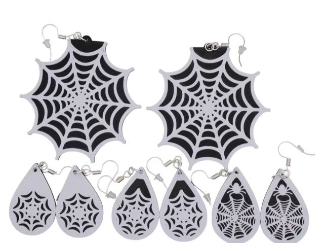 Halloween Earrings pt 10 - Spider webs