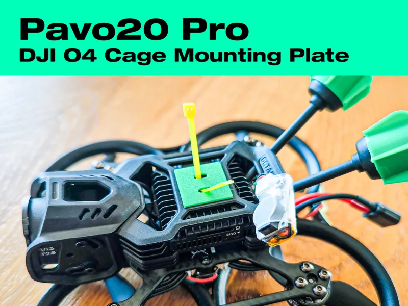 Betafpv Pavo20 Pro DJI O4 Cage Mounting Plate