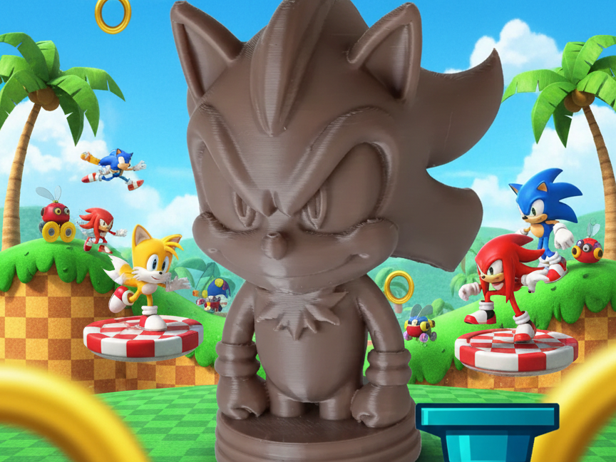 Shadow, l’aura mystérieuse - Figurine 3D stylisée