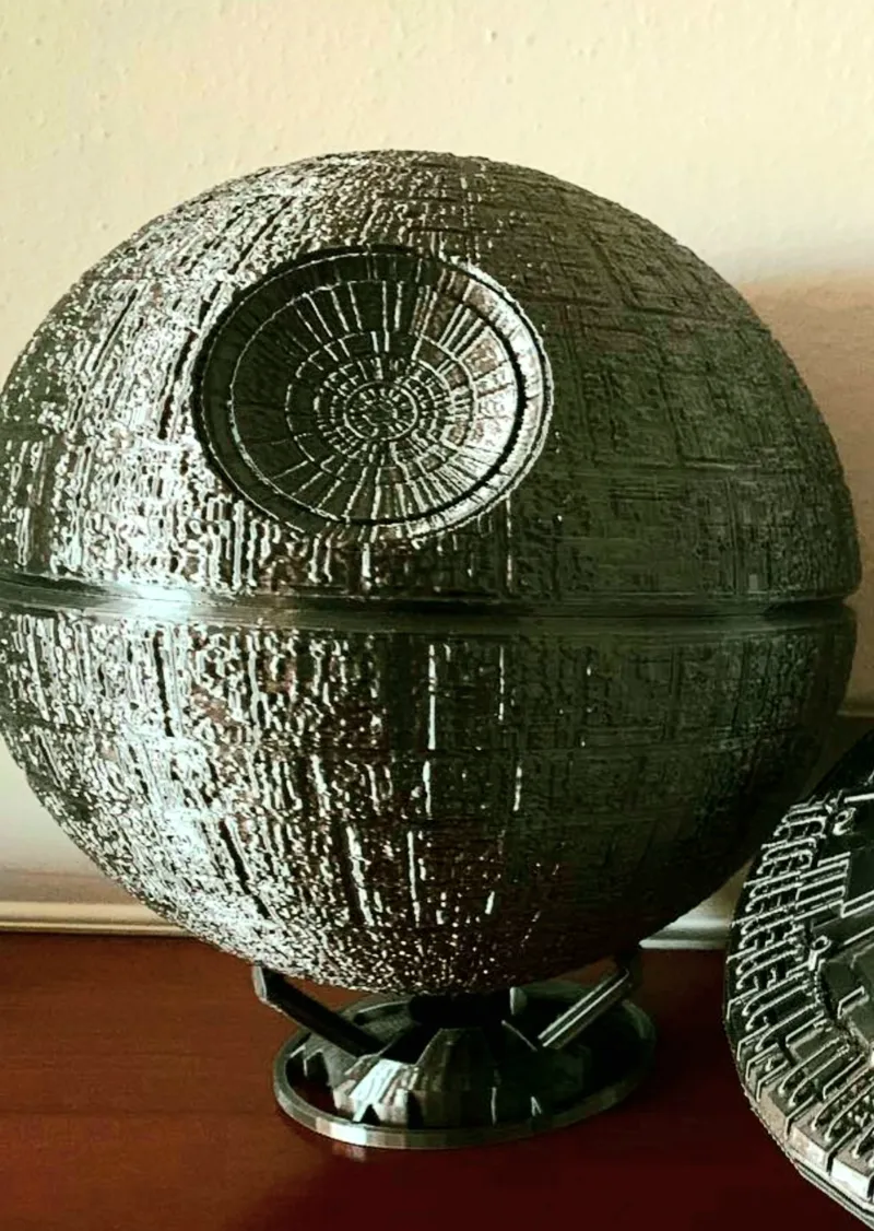 Death Star - Star Wars Remix for BambuStudio + Connectors - SupportFree