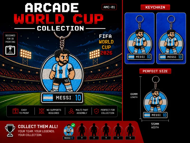 Leo Messi Keychain Arcade World Cup 