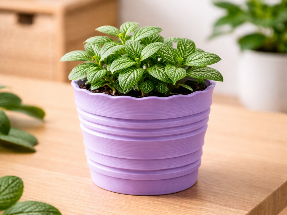 Modern Wavy 3D Printed Planter