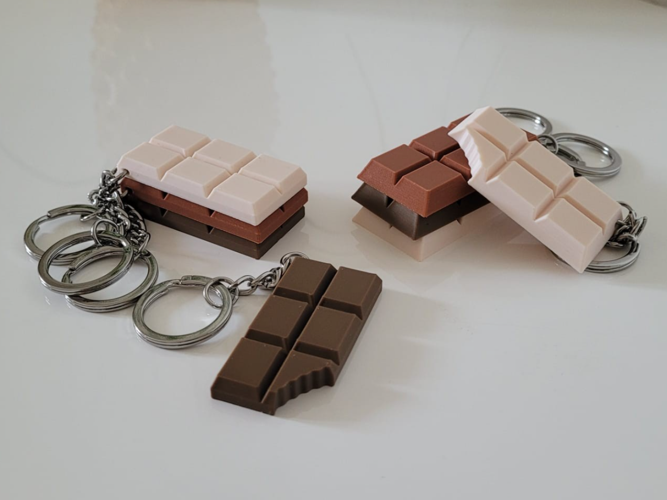 Mini Chocolate Bar Keychain