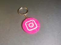 Instagram NFC Keychain - 0.12mm layer, 2 walls, 10% infill