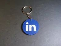 LinkedIn NFC Keychain - 0.12mm layer, 2 walls, 10% infill