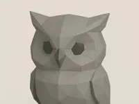 Chouette low poly — photo 1