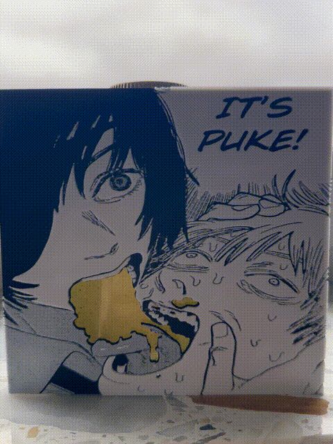 Chainsaw Man vomit scene 