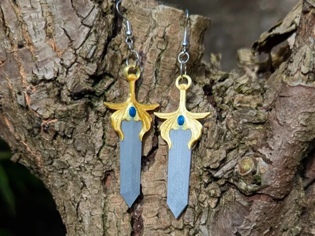 She Ra Sword Earrings