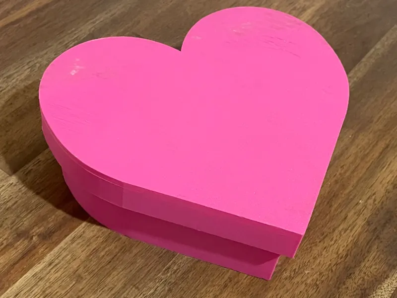 Heart shaped storage box