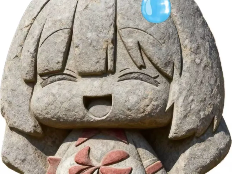 鸣潮 弗洛洛 流汗石化表情包，有胸口开洞版