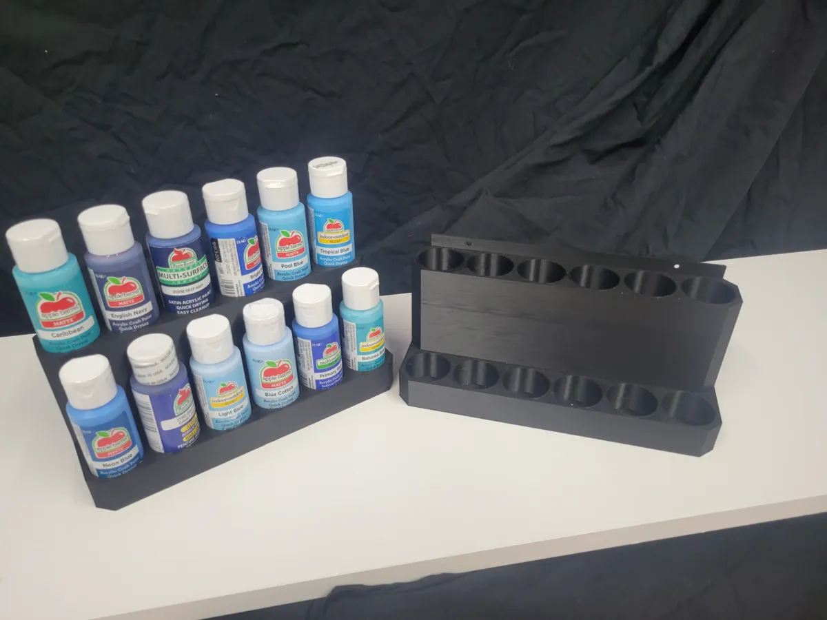 Range-peinture pour 12 flacons