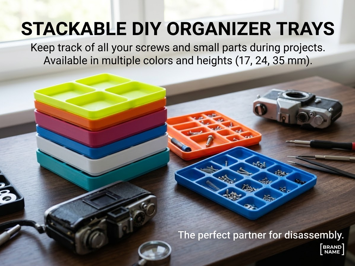 Stackable Trays -  Organizer for Workshop & Repair