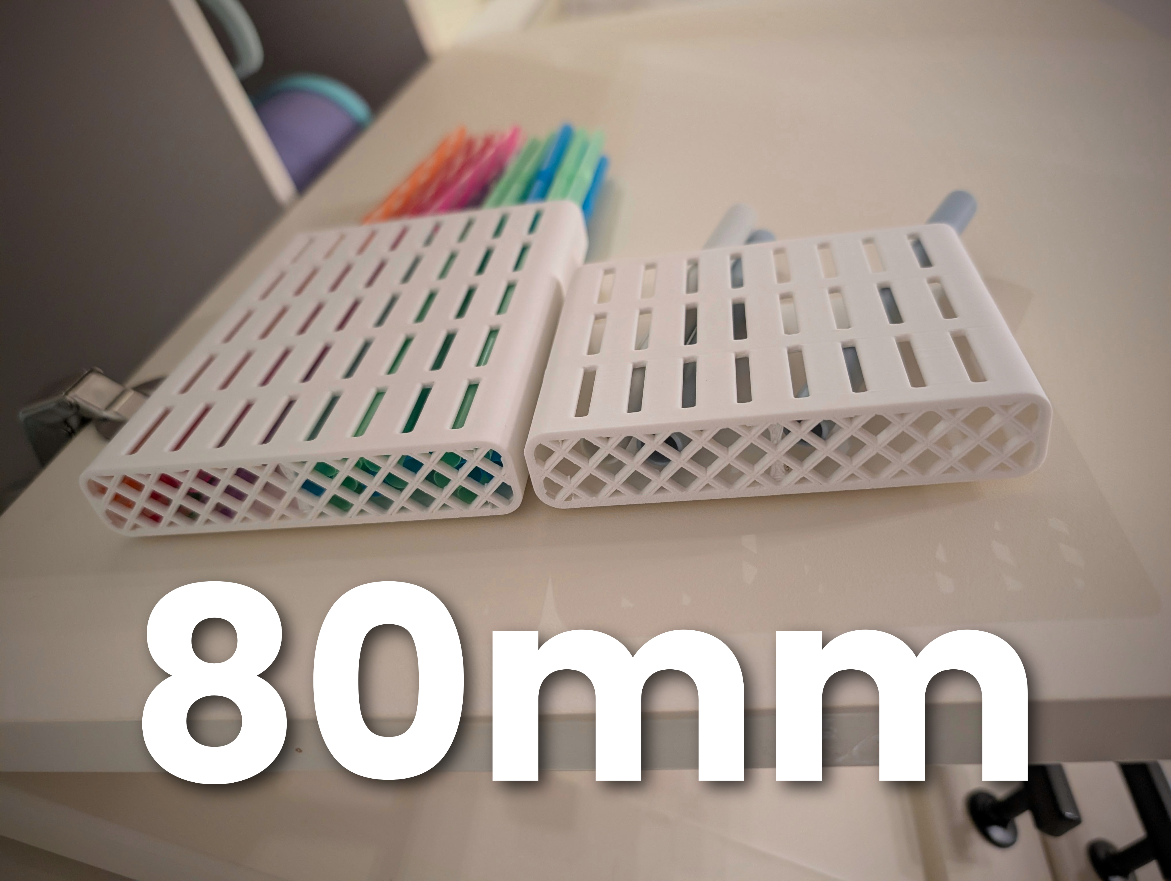 Miniatura 1 do modelo 3D Straw Holders | 3 Sizes | Integrated Drying 