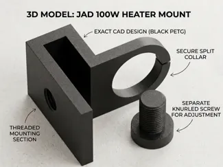 Adjustable Rim Holder for JAD Aquarium Heater