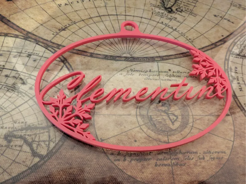 Boule de Noël personnalisé "Clementine"