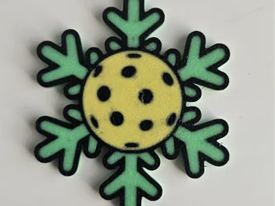 Pickleball chrismas ornament keychain