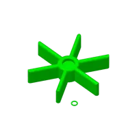 PLA version for scannining, 0.2mm layer, 2 walls, 15% infill. Not for heat curing after spraypaint!