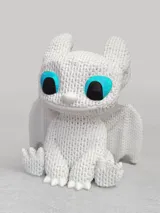 Фигурка Light Fury Toothless с плетен дизайн