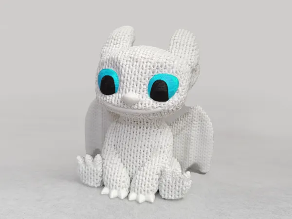 Фигурка Light Fury Toothless с плетен дизайн
